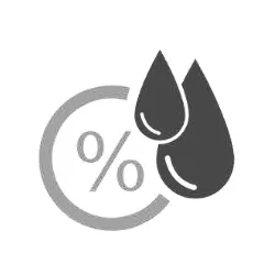 Water percentage symbol illustration