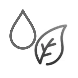 Water drop and leaf icons