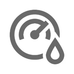 Fluid pressure gauge icon