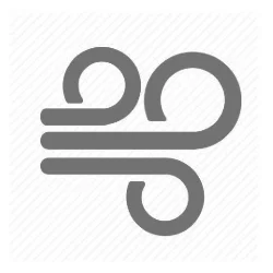 Wind icon or symbol